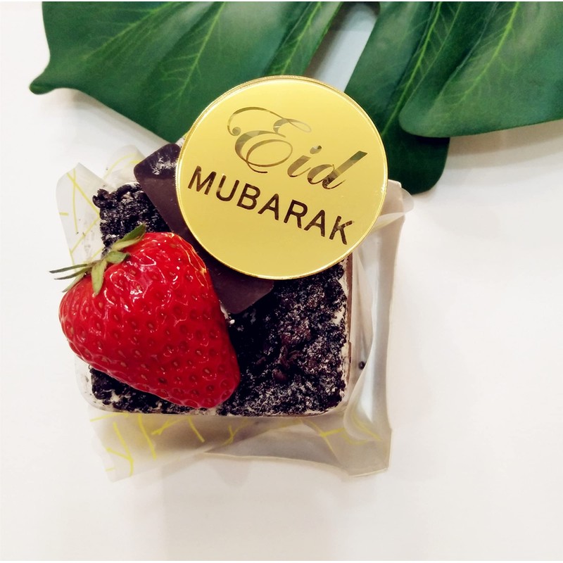Eid Mubarak - Juego de 12 adornos de acrílico para