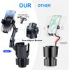 MINGSHANG Cup Holder Phone Mount for Car, 2 in 1