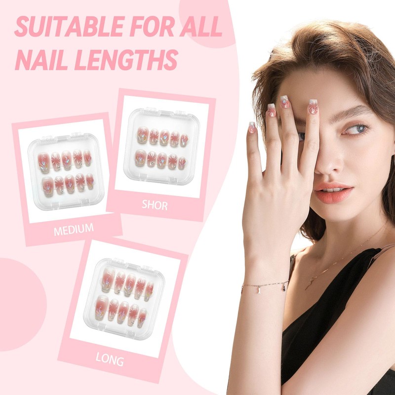 20 Pieces Acrylic Press on Nail Case Storage, Clear Press