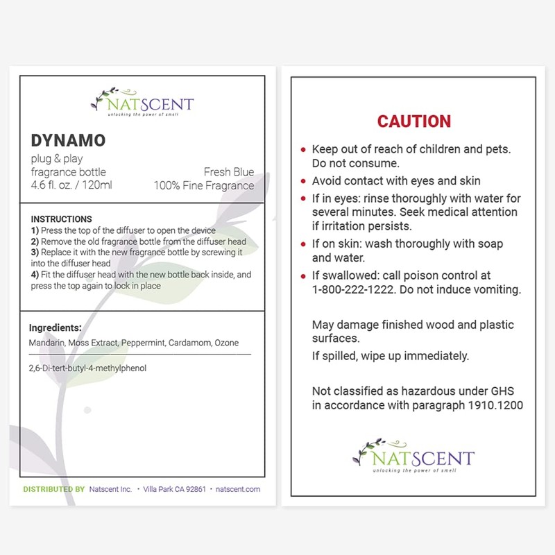 Natscent Fresh Blue Essential Oils for Diffusers for Home, Nature-derived