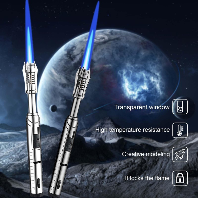 Arkinsand Lightsaber Kitchen Cooking Torch Lighter Adjustable Red Flame, Professional