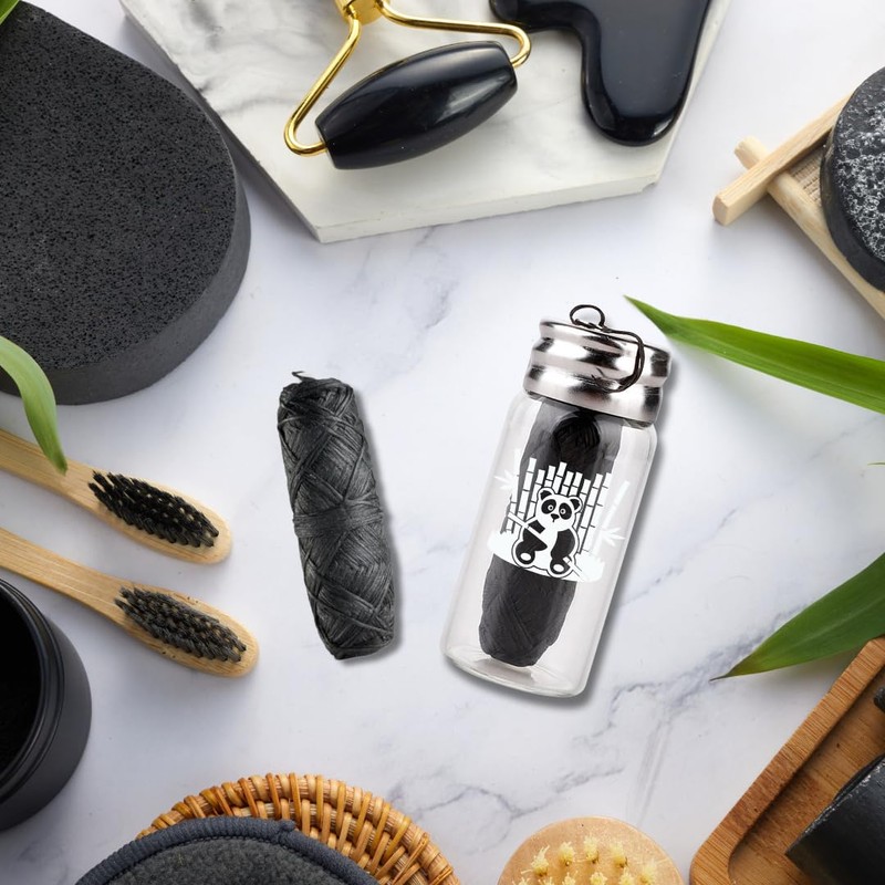 BOONBOO Dental Floss, Bamboo Charcoal Woven Thread, Unflavored