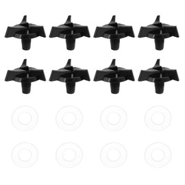 LT Easiyl 12Pcs Motorcycle Helmet Screws Plastic Fixing Screws with Washers Helmet Visor Screws Motorcycle Helmet Replacement Parts, Black