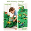 Toddler Couch, 2-in-1 Foldable Kids Comfy Chair & Lounger, Monster