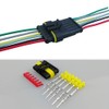 QitinDasen 2 Set 6 Pin Waterproof Car Electrical Connectors, Sealed