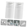 Healeved 3pcs Reusable Lotion Containers Airless Pump Bottles Pp Plastic