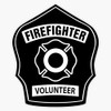 Firefighter Fire Department Fire Helmet Shield Sticker Bumper Sticker Vinyl