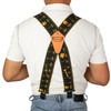 MELOTOUGH Men suspender with 2 inch elastic fully adjustable X