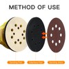 TPSUIPA 6 Pack 5 Inch 8 Holes Interface Pad, 5”
