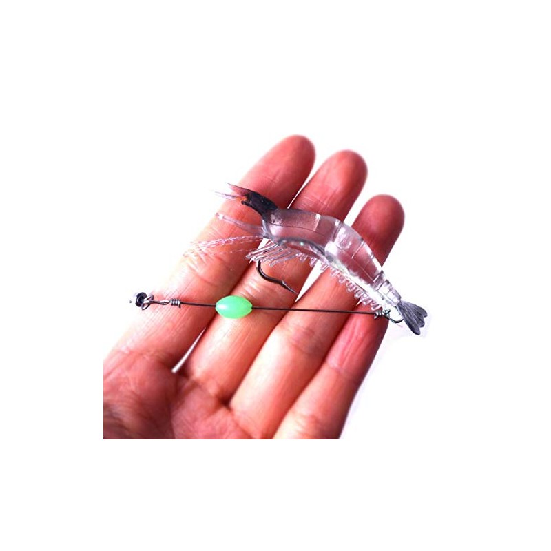 VOANZO 6 PCS Soft Shrimp Fishing Lure Soft Bait with