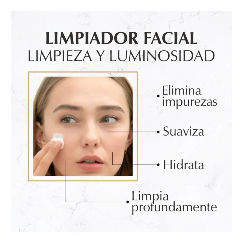 Gel Limpiador Facial con Oro y Champagne – Marie D'Argan