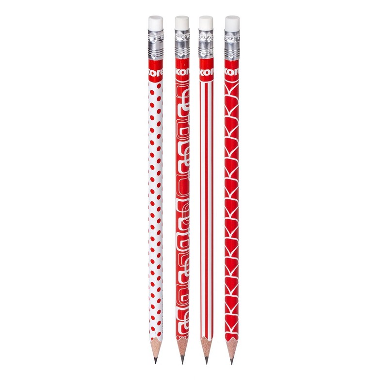 Kores - Pencils Set - Pastel Coated - Grafitos Pencils,