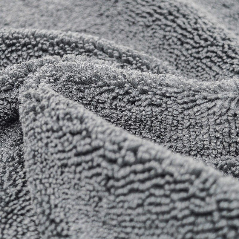 Towelogy® Microfibre Cleaning Cloths Grey 420GSM Large Thick Ultra Absorbent