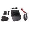 One Handed Gaming Keyboard Mouse Converter Wired 35 Keys Backlit