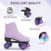 YYW Stylish Roller Skates for Women Girls, High-top Cozy Microfiber