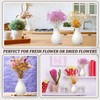 Tioncy 15 Pack White Ceramic Bud Vases Bulk Boho Small