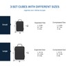 Packing Cubes, Compression Organisers Packing Bags Travel Packing Cubes for