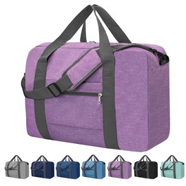 HOPSOOKEN 30L Boston Bag, Carry-on Bag, Large Capacity, Carry-on Bag, Waterproof Duffel Tote Bag, Carry-on Bag, Foldable, Lightweight, Carry-on Bag, Storage Pouch, Secure to Travel Bag, Suitcase,