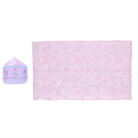 Marushin 04 Sanrio Characters Blanket with Pouch, Fun Merry-go-Round Blanket Portion: Approx. H 23.6 x W 39.4 inches (60 x 100 cm), Storage Bag Portion: Approx. 5.1 x 6.3 inches (13 x 16 cm)
