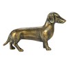 Creative Co-Op Antique Cast Aluminum Dachshund Accent Decor, Brass