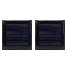 BuyWeek Micro Solar Cells, Pack of 2 2 V 210 mA Mini Solar Panel 40 x 40 mm / 1.6 x 1.6 Inch Photovoltaic Cells Charger for Electric Toys Materials Solar Models Science Projects