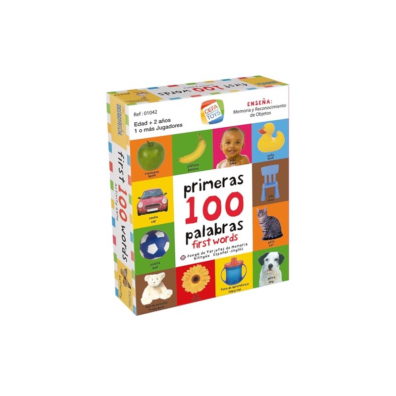 Cefa Toys 01041 Bilingual Activity Game, Spanish-English, My First 100