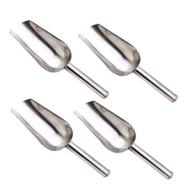 8 Inch Ice Scoop, 4 Pieces Stainless Steel Small Ice Cube Shovel Bar Tools for Ice Bucket, Tea, Coffee Bean