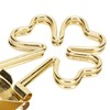 100pcs Flower Shape Binder Clips Strong Clamping Force Metal Cute
