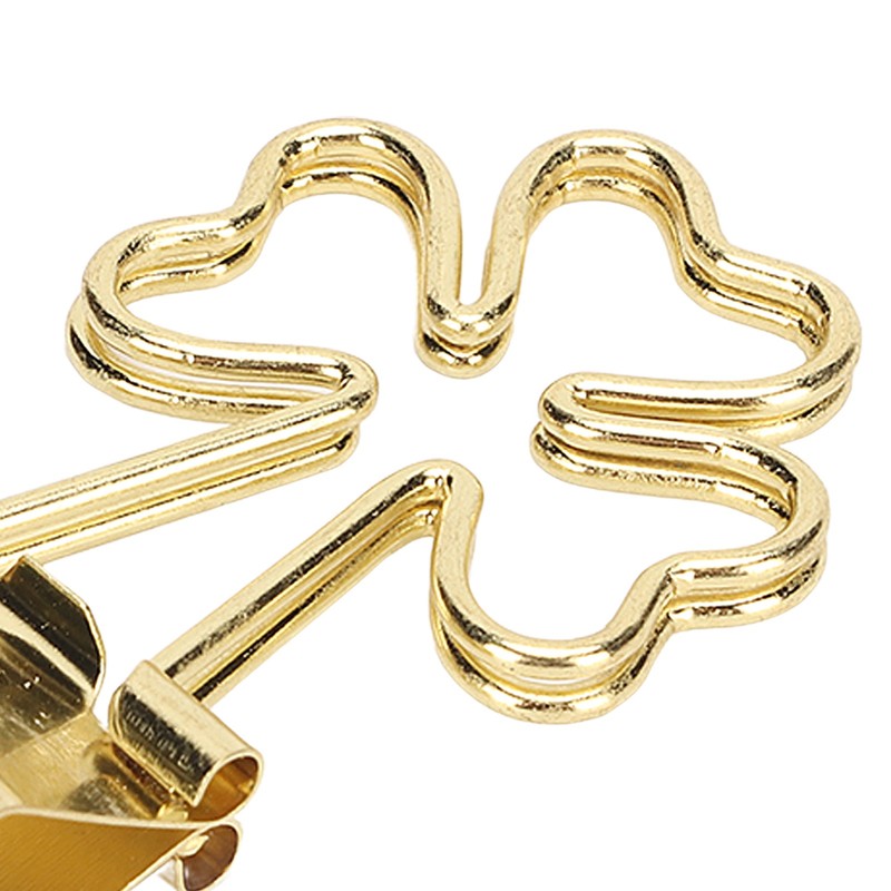 100pcs Flower Shape Binder Clips Strong Clamping Force Metal Cute