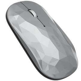 Buffalo Wireless Mobile Mouse, Bluetooth FLEXUS, Thin, Lightweight, 3 Buttons, Wireless, Silent, BlueLED, MIL Standard Compliant, DPI Switching (600/1200), Presentation Mode, Power Saving Mode,