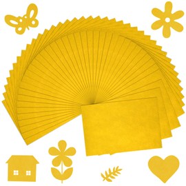 BOUBONI 40 Pcs Yellow Soft Felt Fabric Sheet 8" x 12" Assorted Color Felt Fabric Sheets for Crafts DIY Handcraft Sewing Squares Patchwork Nonwoven