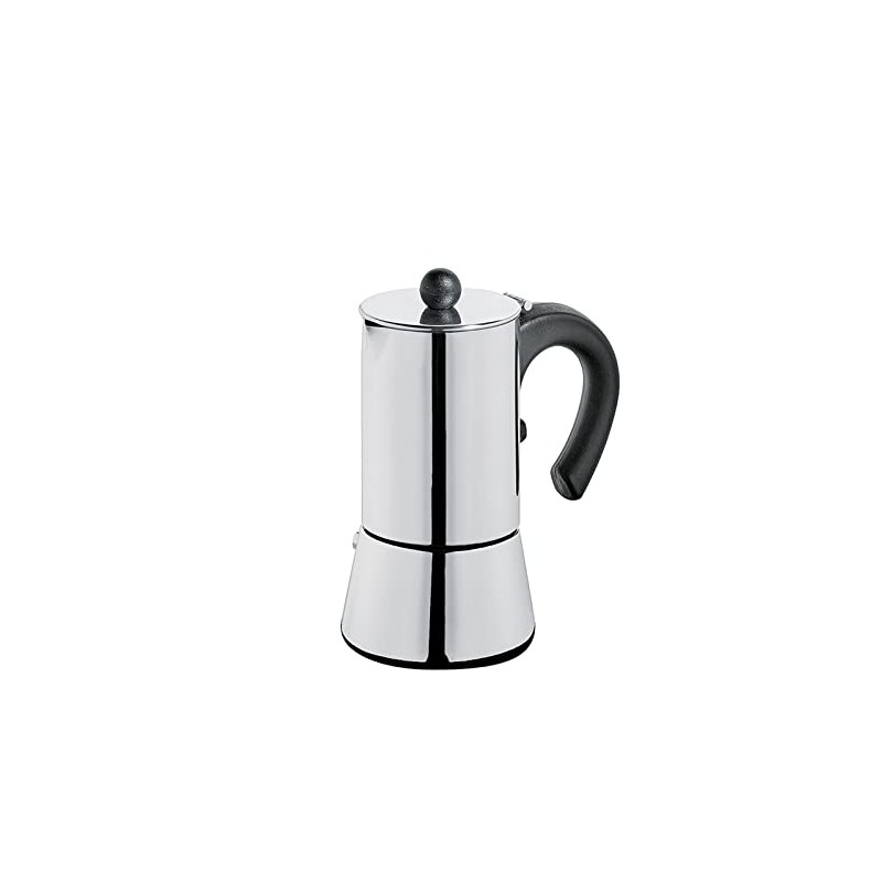 Cilio Vito Espresso Maker, 4 Cups, Stainless Steel, Suitable for