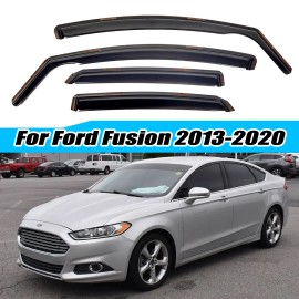 MTD For Ford Fusion 2013-2020 2014 Rain Guards Car Window Deflector Trims In-channel