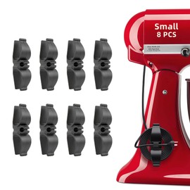 Lancord Cord Organizer for Appliances, Small 8 Pack Upgraded Kitchen Appliance Cord Organizer Stick On Appliance Wire Organizer Wrapper for Kitchen Appliances Mixers, Coffee Maker, Pressure Cooker