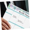 TEHAUX Blank Weekly Planner Sheets Planning Pad Desk Planner to-do