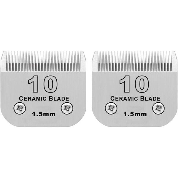 Etachable Pet Dog Grooming Clipper Ceramic Blade, Compatible with Size