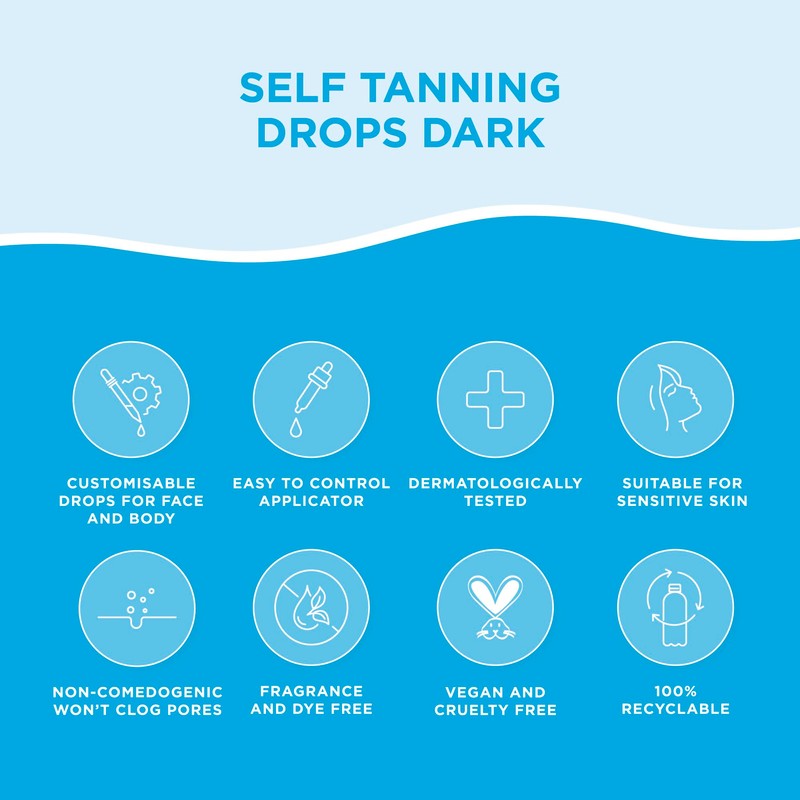 Bondi Sands - Self Tan Drops Dark - Self-Tanning for