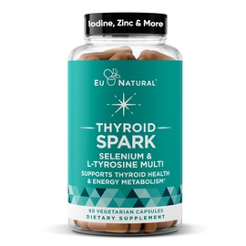 Spark Energy Support – Thrive, Naturally Fight Fatigue, Balance Hormones, Promote Focused Energy – Zinc, Selenium, Iodine – 60 Vegetarian Soft Capsules