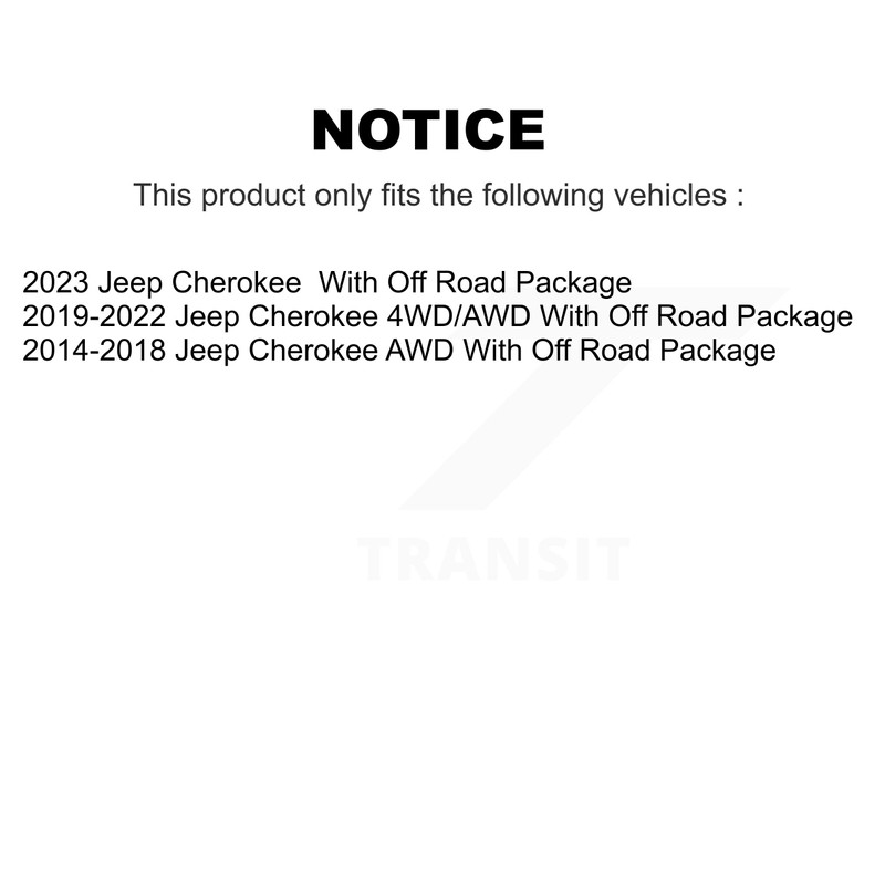 TOR Rear Left (Driver Side) Suspension Stabilizer Bar Link Kit