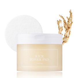 I'm from Rice Toner Pads 140ml, 60 Sheets, Triple-Layered Pads, Rice Extract from Korea, for Dry and Rough Skin