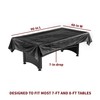 Hathaway Pool Table Billiard Dust Cover, Fits 7-8-Feet Table ,