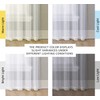 NICETOWN White Sheer Curtains 84 inches Long - Home Decoration