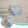 Relaxweex 50 Pack 3/8" Flex Screw-in Connector Metal-clad Cable Connectors