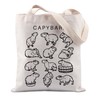 FUNYSO Capybara Gift Capybara Tote Bag Capybara Lover Gift Animal