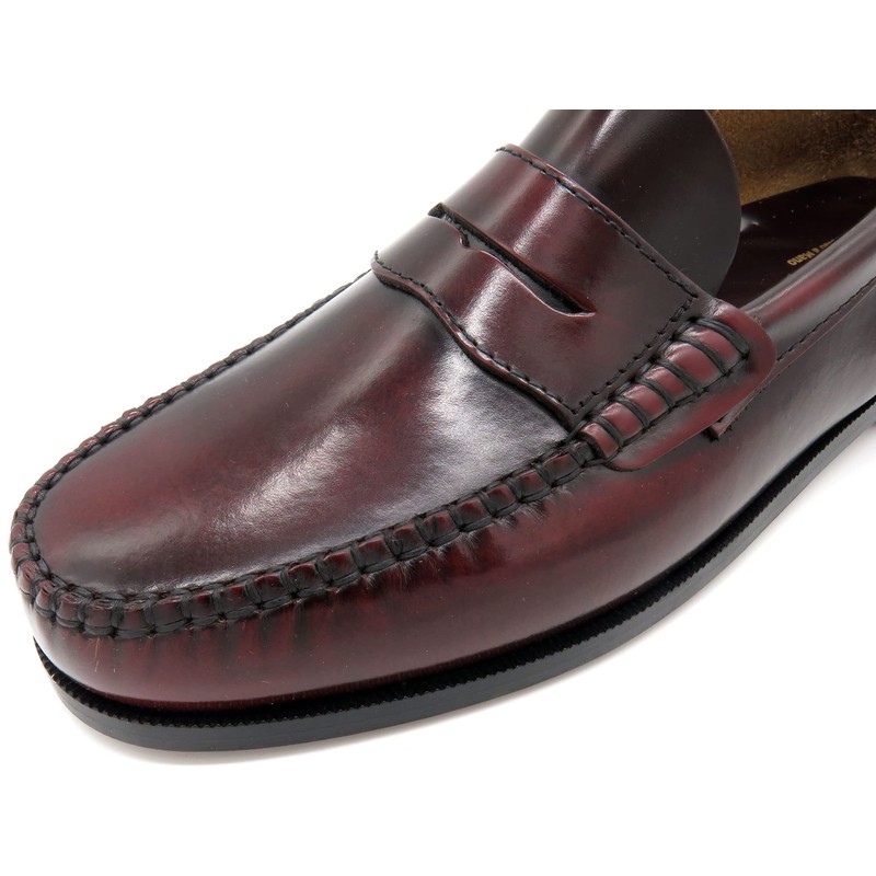 MARTTELY Men's Business Shoes Leather Sole Frame Stitched Premium Penny