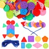 200 Pcs Big Bright Buttons for Kids 8 Colors and