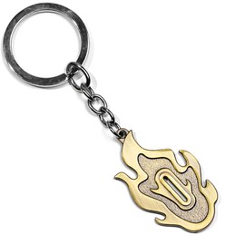 Weeb Keychains Demon Slayer Keychain, Anime Key Ring for Demon Slayer Fans, Anime Gifts with Durable Metal, Key Holder, Phone Charm, Cool Keychains for Bag, Wallet & Car Key | Rengoku's Nichirin Hilt