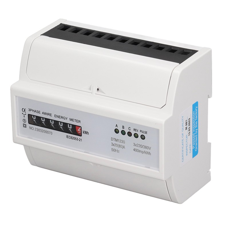 Digital Electric Energy Meter 7P 3 Phase Energy Meter DIN