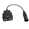 GA-AB Aviation Headset Adapter GA Dual Plugs to Airbus XLR