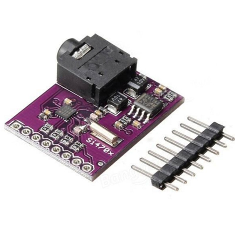 Hailege 2pcs Si4703 RDS FM Radio Tuner Evaluation Breakout Board